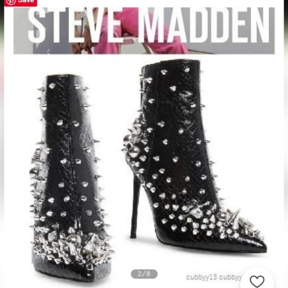 COPY - STEVE MADDEN SPIKED BOOTS